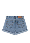 Levi’s Older Girl Mini Mom Denim Short, Blue