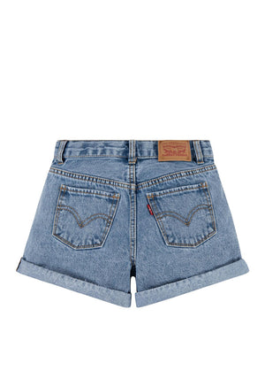 Levi’s Older Girl Mini Mom Denim Short, Blue