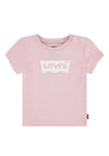Levi’s Baby Girl Batwing Short Sleeve Tee, Pink