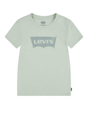 Levi’s Girls Batwing Logo Short Sleeve Tee, Green