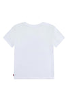 Levi’s Older Girl Glitter Branded Short Sleeve Tee, White