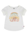 Levi’s Girls Love Print Short Sleeve Tee, White
