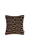 Scatter Box Harrison Cushion 43x43cm, Black/Cognac