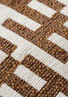 Scatter Box Hugo Maze Detail Cushion 43x43cm, Cognac