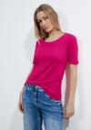 Cecil Basic Block Colour T-Shirt, Pink Sorbet
