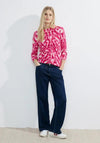 Cecil Stand-Up Collar Sweatshirt, Pink Sorbet