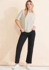 Street One Silk Look T-Shirt, Lucid White