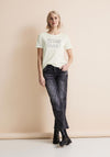 Street One Embellished Print T-Shirt, White