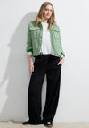 Cecil Short Boucle Jacket, Celery Green