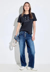 Cecil Wording Print T-Shirt, Universal Blue
