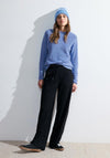 Cecil Moulin Knitted Sweater, Water Blue