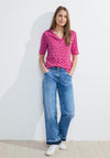Cecil Print Tunic Blouse, Pink Sorbet