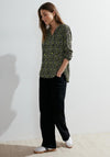 Cecil Minimal Geo Print Top, Dynamic Khaki