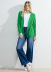 Cecil Open Knit Cardigan, Celery Green
