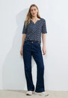 Cecil Print Tunic Blouse, Universal Blue
