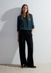 Cecil Slit Neckline Tunic Top, Strong Petrol Blue