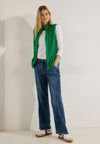 Cecil Zip Up Knitted Vest, Easy Green
