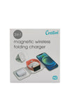Creative TV 3 in 1 Magnetic Wireless Folding Charger, White