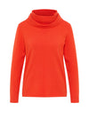 Barbara Lebek Roll Neck Knitted Top, Orange