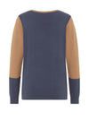 Barbara Lebel Round Neck Colour Block Knitted Top, Multi
