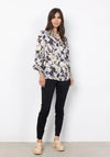 Soyaconcept Adela Abstract Frill Collar Blouse, Light Purple