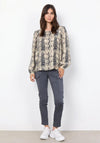 Soyaconcept Aida Snake Print Blouse, Cream