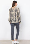Soyaconcept Aida Snake Print Blouse, Cream