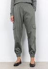 Soyaconcept Akila Cargo Style Jogger Trousers, Dusty Green