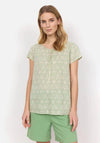 Soyaconcept Dive Abstract Print Top, Green