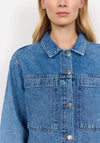 Soyaconcept Dolores Short Denim Jacket, Mid Wash Denim