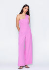 Kameya One Shoulder Wide Leg Jumpsuit, Pink