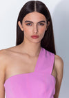Kameya One Shoulder Wide Leg Jumpsuit, Pink
