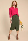 White Stuff Sophie Organic Cotton Shirt, Dark Pink