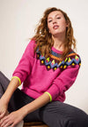 White Stuff Tyne Fairisle Pattern Knit Jumper, Pink Multi