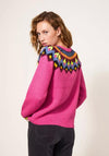 White Stuff Tyne Fairisle Pattern Knit Jumper, Pink Multi