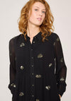 White Stuff Astrid Sequin Midi Dress, Black