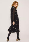 White Stuff Astrid Sequin Midi Dress, Black