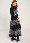 White Stuff Maude Printed Embroidered Maxi Dress, Black