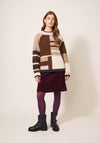 White Stuff Medway Colour Block Jumper, Natural Multi