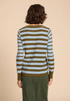 White Stuff Emma Striped Wool Blend Sweater, Blue Multi