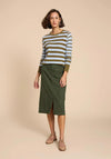 White Stuff Emma Striped Wool Blend Sweater, Blue Multi
