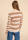 White Stuff Merino Striped Wool Jumper, Natural Multi