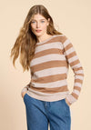 White Stuff Merino Striped Wool Jumper, Natural Multi
