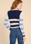 White Stuff Merino Striped Wool Jumper, Navy Multi