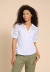 White Stuff Bella Broderie Mix Top, Brilliant White