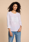 White Stuff Macley Cotton Shirt, Pale Ivory