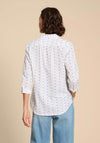White Stuff Sophie Organic Cotton Print Shirt, Ivory Multi