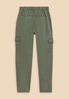 White Stuff Arlo Tencel Cargo Trouser, Mid Green