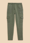 White Stuff Arlo Tencel Cargo Trouser, Mid Green