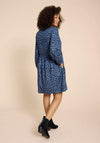 White Stuff Penelope Print Mini Dress, Blue Print